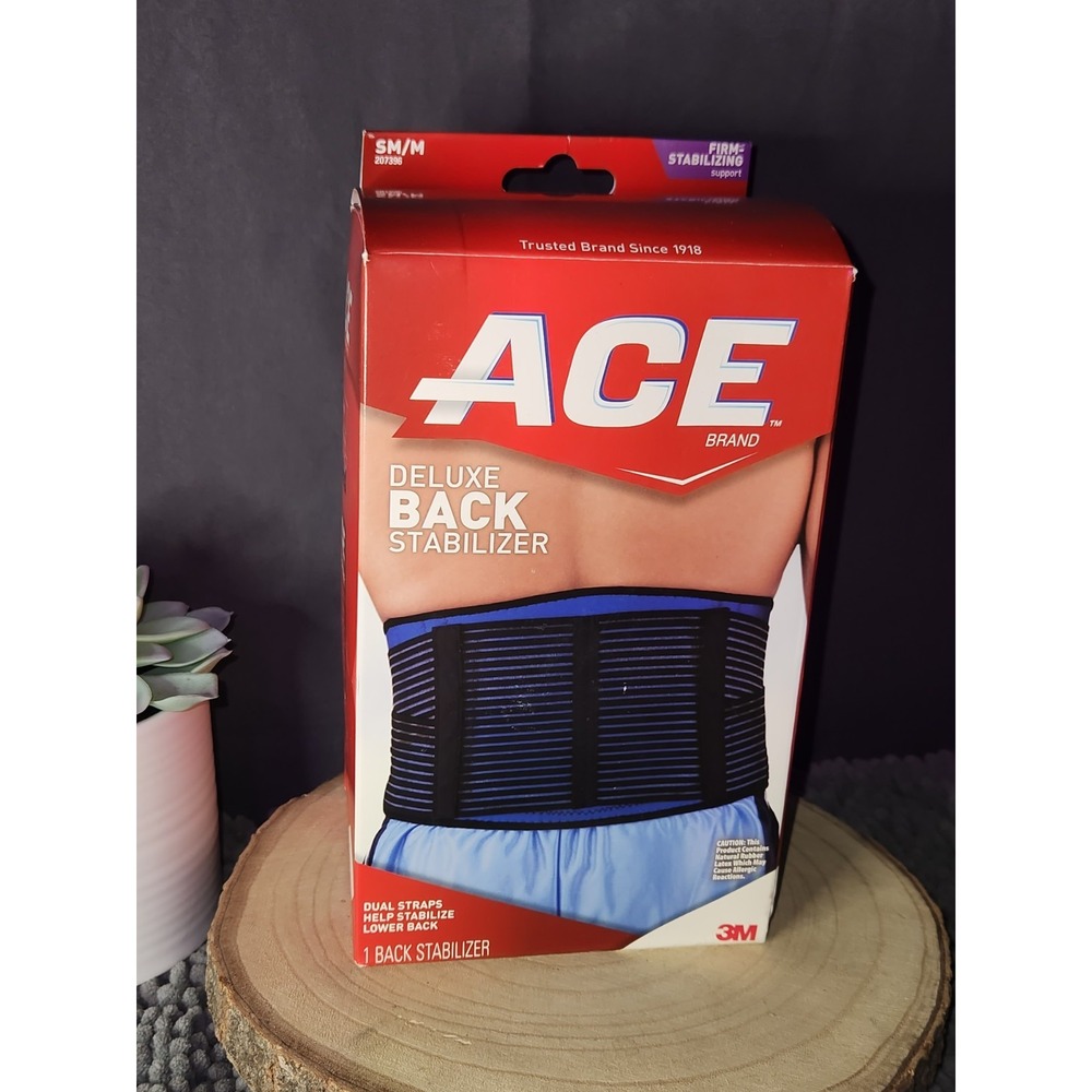 ACE‎ Deluxe Back Stabilizer SM/M~Firm Support~ NEW IN PACKAGE